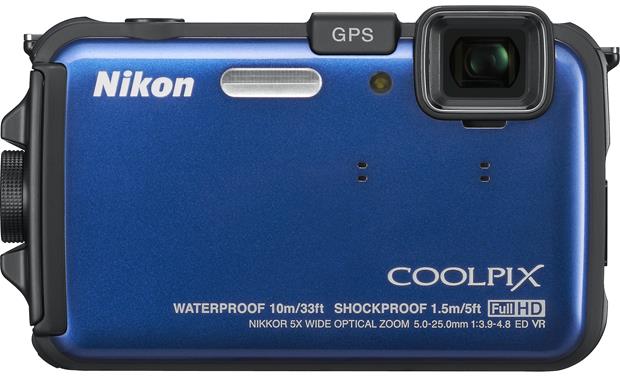 Nikon Coolpix AW100 (Blue) Tough-style 16-megapixel digital camera with ...