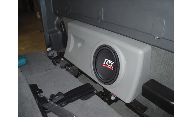 MTX ThunderForm Unloaded Enclosure (Charcoal) Holds a single 10