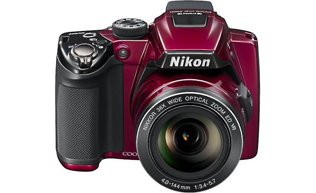 Nikon Coolpix P500 (Red) 12.1-megapixel camera with 36X optical zoom at ...