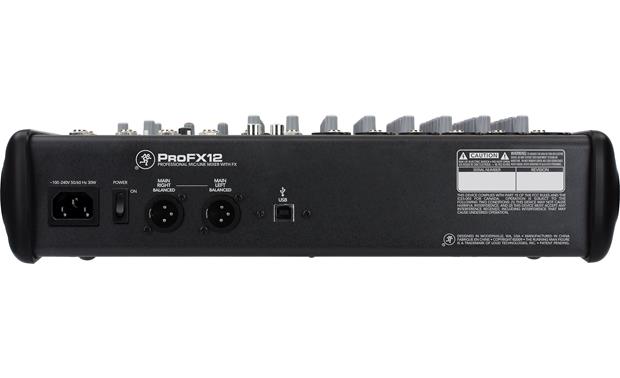 Mackie PROFX12 12-channel mixer with effects, USB connection, and 