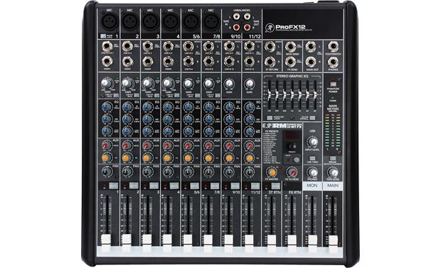 Mackie PROFX12 12-channel mixer with effects, USB connection, and DAW ...