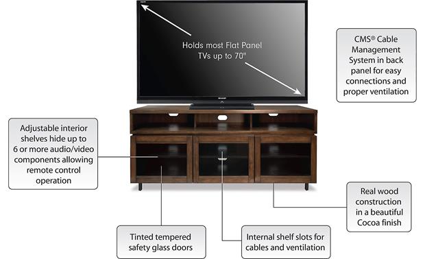 Bell O Pr45 Audio Video Cabinet For Tvs Up To 70 At Crutchfield