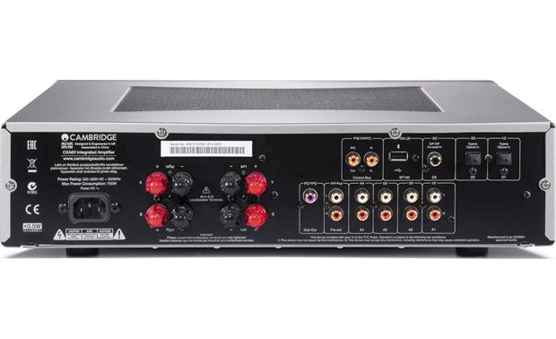 Silver Cambridge Audio CXA60 Stereo Two-Channel Amplifier with Built-in DAC 60 Watts Per Channel 