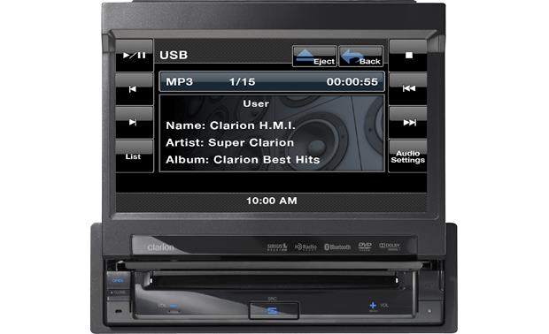 FOR CLARION VZ-401 VZ401 NIGHT VISION COLOR REAR VIEW CAMERA CHROME FRAME