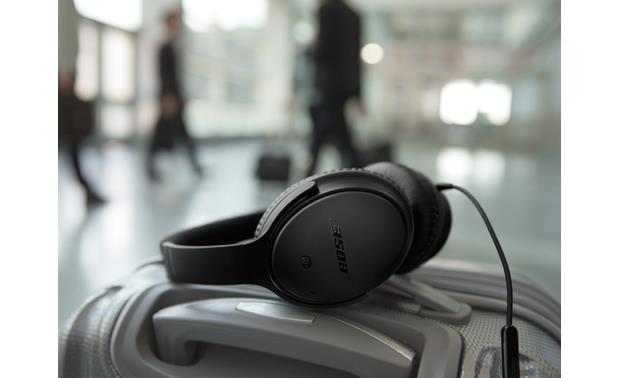 Bose Quietcomfort 25 Acoustic Noise Cancelling Headphones Special Edition Triple Black For Music And Calls With Apple Devices At Crutchfield