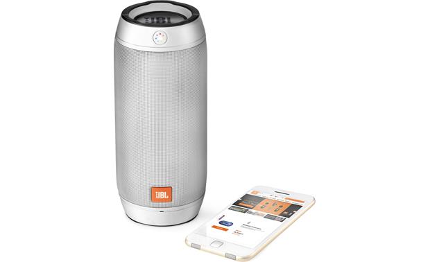 JBL Pulse 2 (Silver) portable Bluetooth® speaker with LED lights at Crutchfield