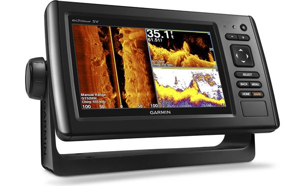 Garmin Echomap Chirp 73sv Garmin Garmin Echomapt Chirp 73Sv 7" Chartplotter/Sonar Combo With Chirp Sidevü  And Downvü, Plus Pre-Loaded Lakevü Maps At Crutchfield