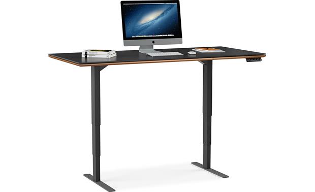 Bdi Sequel 6052 Natural Walnut Motorized Lift Desk At Crutchfield Bdi Sequel 6052 Natural Walnut