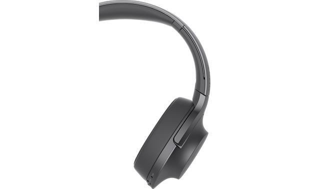 Sony H Ear On Wireless Nc Mdr 100abn Charcoal Black Bluetooth Wireless Noise Canceling Headphones At Crutchfield