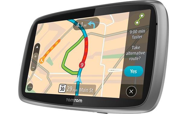 TomTom GO 600 navigator with 6" display, plus free lifetime map and traffic updates at Crutchfield