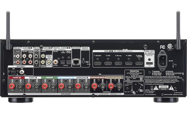 Denon AVR-X1400H IN-Command 7.2-channel home theater receiver with 