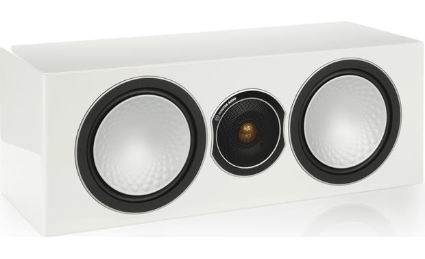 monitor audio white speakers