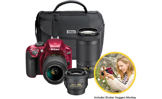 Nikon D3400 Triple Lens Parent's Kit 24.2-megapixel digital SLR