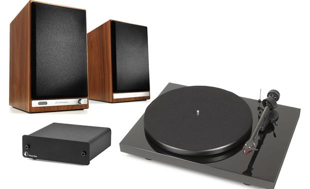 turntable with separate speakers