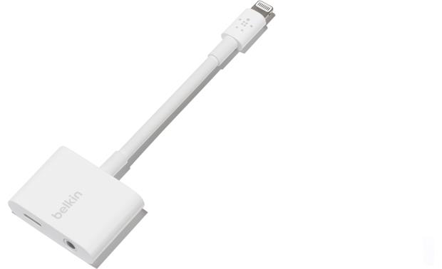 Belkin Audio Charge Rockstar Headphone Charging Adapter For Newer Iphones Headphone Jack And Lightning Port At Crutchfield