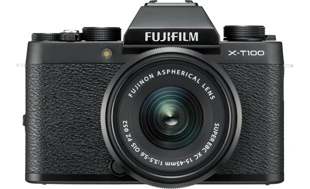 Reparatie mogelijk uitzending zingen Customer Reviews: Fujifilm X-T100 Kit (Black) 24.2-megapixel mirrorless  camera with 15-45mm f/3.5-5.6 OIS PZ zoom lens, Wi-Fi® and Bluetooth® at  Crutchfield