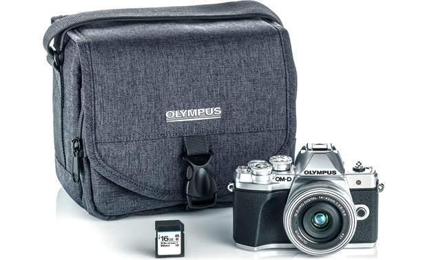 Olympus Om D E M10 Mark Iii Kit Silver 16 Megapixel Mirrorless Camera With Wi Fi And And14 42mm F 3 5 5 6 Ez Lens At Crutchfield