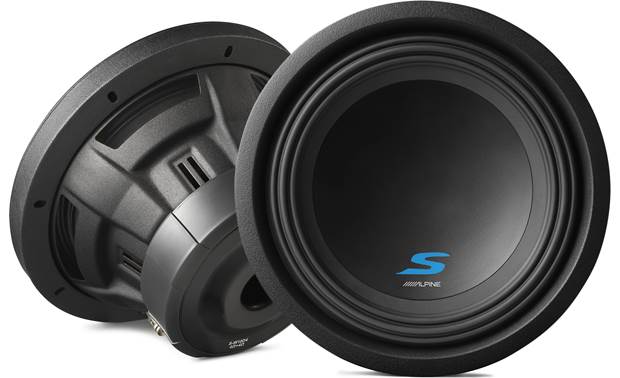 2 Alpine S-W10D4 10" 1800 Watts Dual 4-Ohm Car Audio Subwoofers Package New 