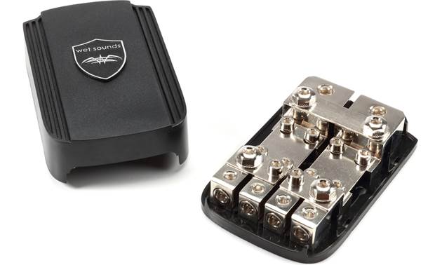 Wet Sounds Marine Amp Wiring Kit 4-gauge kit with fuse holder/power and