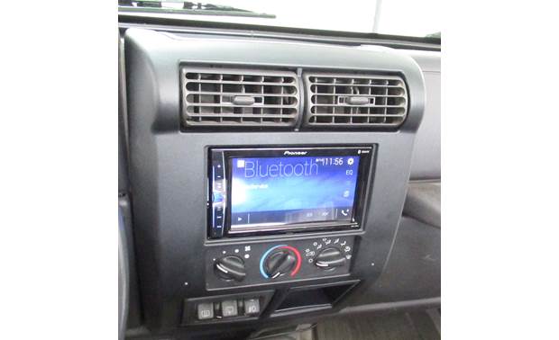 Metra 95-6549 Dash Kit (Black) Fits select 1997-2002 Jeep Wrangler vehicles  — double-DIN radios at Crutchfield