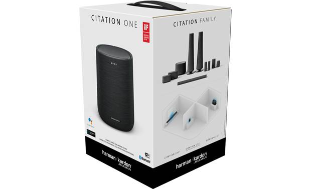 Harman Kardon Citation (Black) Compact wireless smart speaker with Google Assistant and Chromecast built-in at Crutchfield