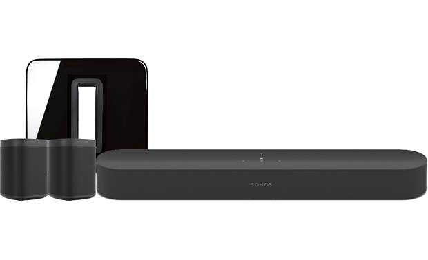 Sonos Beam 5 1 Home Theater System With Voice Control Black