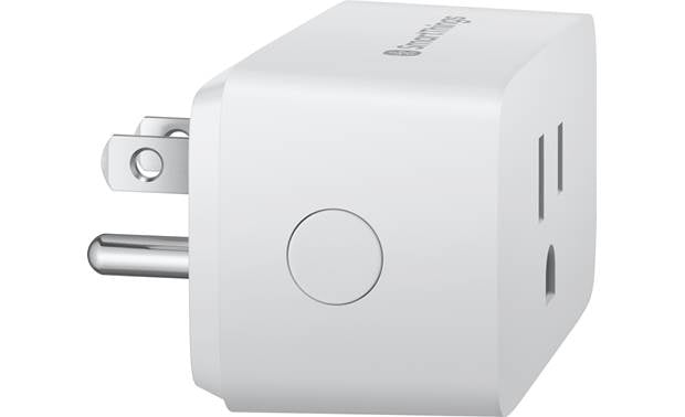 Samsung SmartThings Wifi Smart Plug (2019) A power button makes it easy to turn on and off without the app