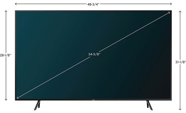 Led Tv Dimensions Chart