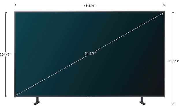 Samsung Tv Dimensions Chart