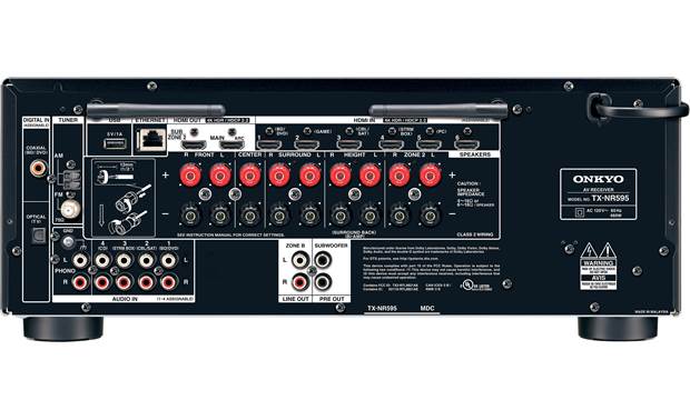 Onkyo TX-NR595 (2019 model) 7.2-channel home theater receiver 
