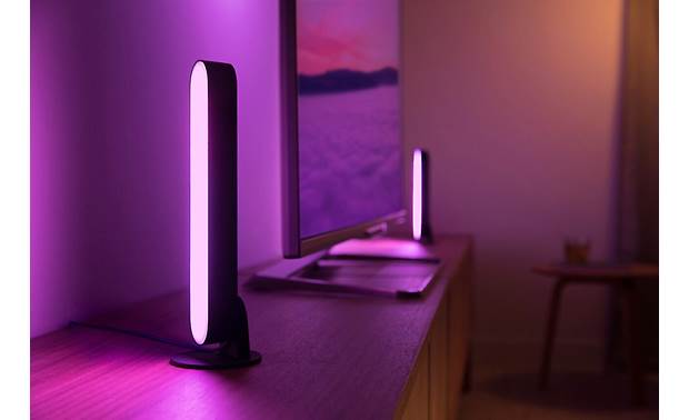 Philips Hue White and Color Ambiance Play Light Bar Extension Stand it upright to paint your walls with light
