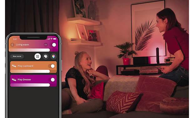 Philips Hue White and Color Ambiance Play Light Bar Extension Easy to control with the Hue mobile app