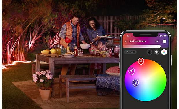 Philips Hue White and Color Ambiance Lightstrip Outdoor Set the mood with your choice of 16 million colors