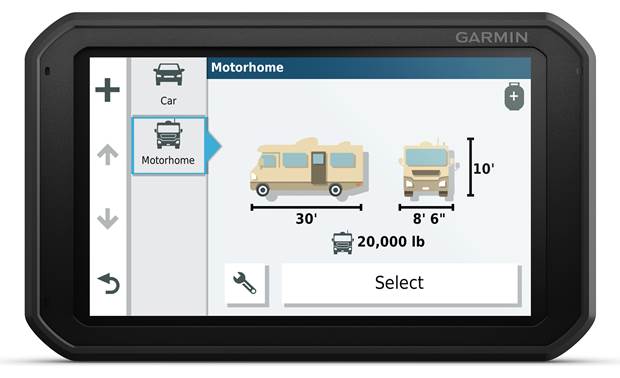 Settle kok Beliggenhed Garmin RV 785 & Traffic Portable navigator with dash cam and 7" screen for  RV drivers — includes GPS plus free lifetime map and traffic updates at  Crutchfield