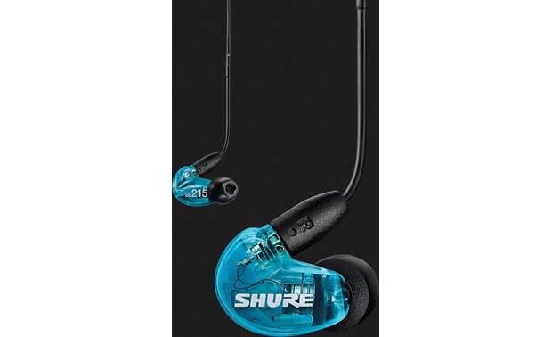 Shure Se215spe Uni Special Edition With Extended Bass Blue Sound Isolating Earphones With Universal In Line Remote Mic At Crutchfield