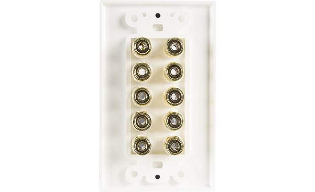 Metra Ethereal In Wall 5 Speaker Connection Plate Wall Plate With Binding Post Connections For Custom Installed Speaker Systems At Crutchfield