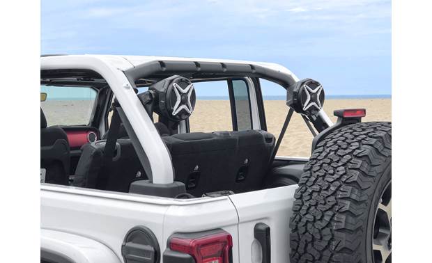 tower speakers in jeep