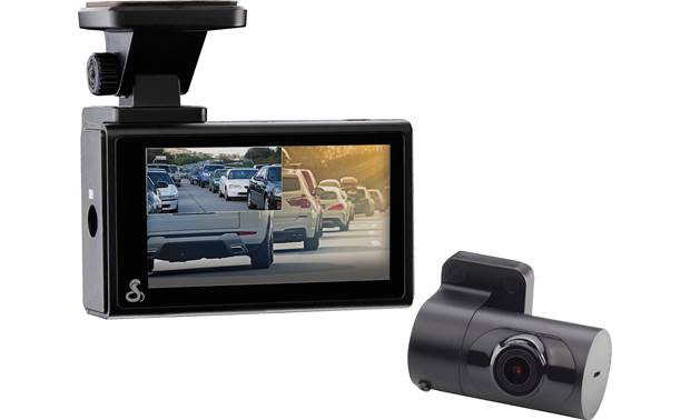 Cobra SC200D HD dash cam with GPS, Wi-Fi, Bluetooth®, and second at Crutchfield