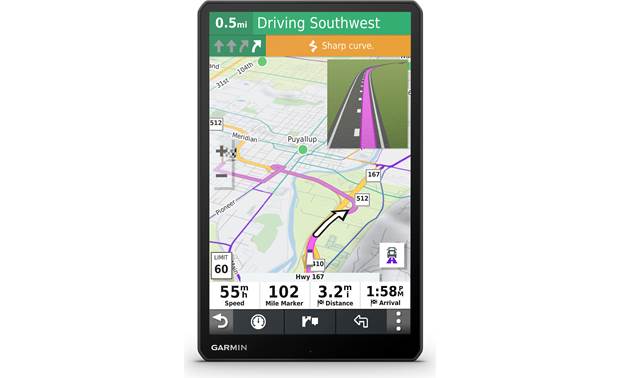 bar Picasso besøg Garmin dēzl™ OTR1000 Portable GPS navigator with dual-orientation 10"  screen for truckers — includes free lifetime map and traffic updates at  Crutchfield