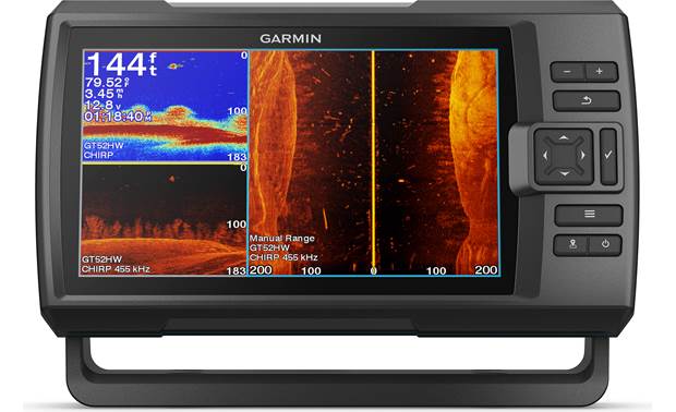 Garmin STRIKER Vivid 9sv 9" GPS fishfinder with CHIRP, SideVü, and ClearVü sonar, plus Wi-Fi® Crutchfield