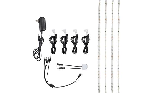 Smart LED Light Strip Kit Includes four 2-foot light strips that connect to one power supply