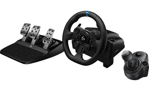 Logitech G + Drive Force Shifter (PlayStation®) Racing wheel, pedals, shifter for PS4, PS5, and PC at Crutchfield