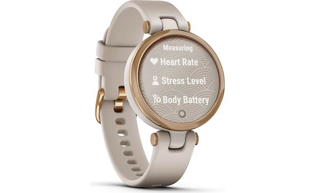 Garmin Lily (Sport Edition, Rose Gold, light sand silicone band