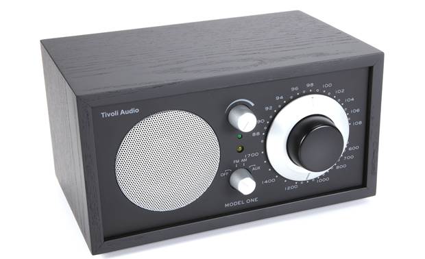 M1BBS Tivoli Audio Model One AM/FM Table Radio in Black/Silver 