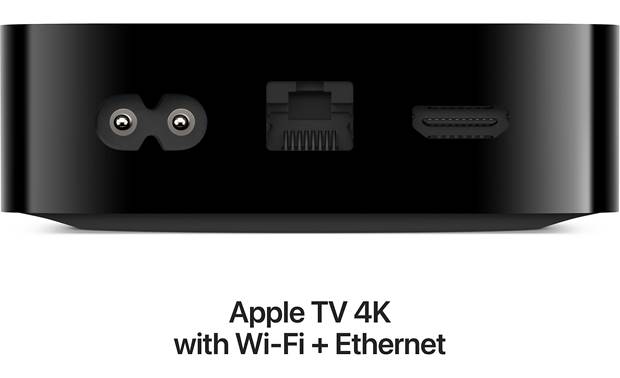 Apple TV 4K Wi-Fi® and Ethernet (3rd generation) 4K Ultra streaming TV and media player with Apple® AirPlay 2 and Siri voice-activated remote (128GB) at Crutchfield