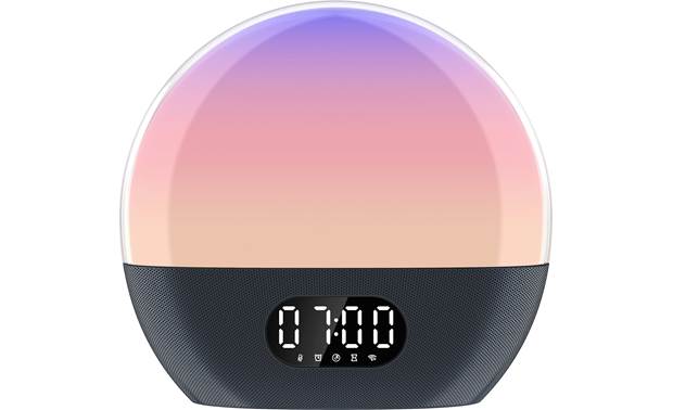 Smart Wake Up Light Alarm Clock BT Speaker Works with Alexa