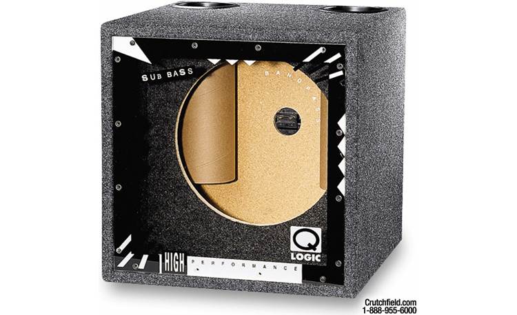 Q-Logic QB-110.2 Single 10-inch Bandpass Subwoofer Box at