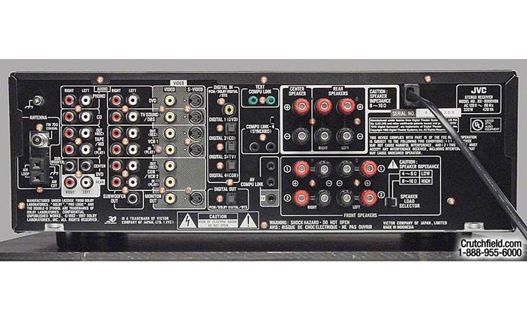 JVC RX-5030V Audio /Video control receiver with remote & (3) - retailer JVC SP-XSA380