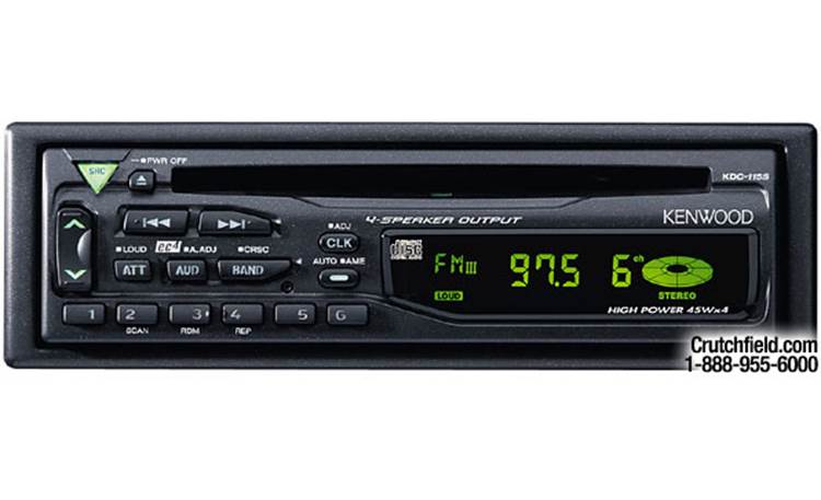 Kenwood KDC-115S CD receiver at Crutchfield