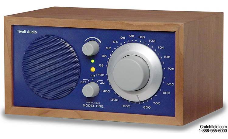 Tivoli Audio Model One (Cherry/Blue) Henry Kloss table radio at Crutchfield